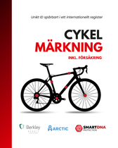 Illustration av ISR Röd cykelmärkning inklusive försäkring