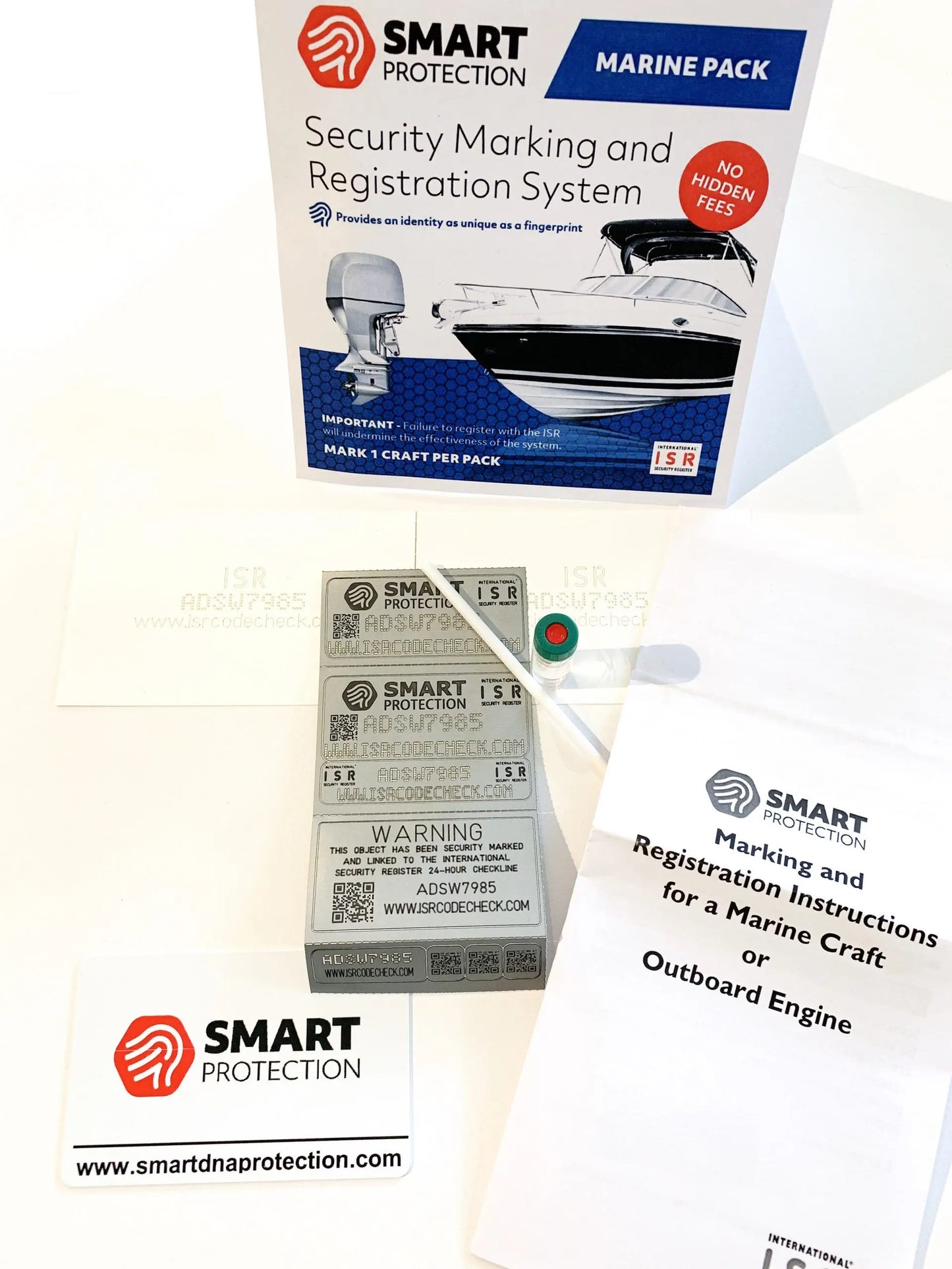 Smart Protection Marine med innehåll och kitdelar