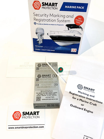 Smart Protection Marine med innehåll och kitdelar