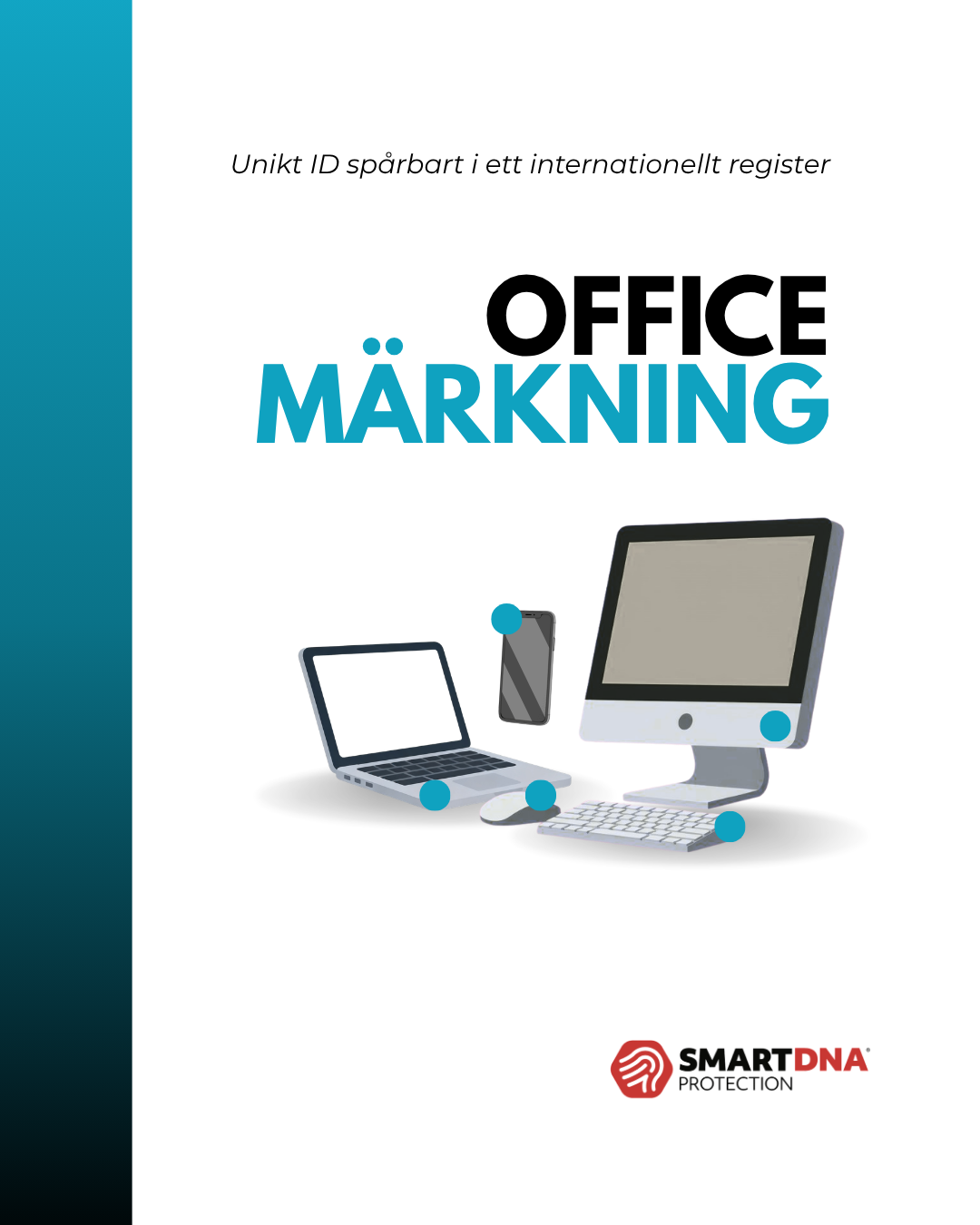 Illustration av SmartDNA Office-märkning för datorer och IT-utrustning